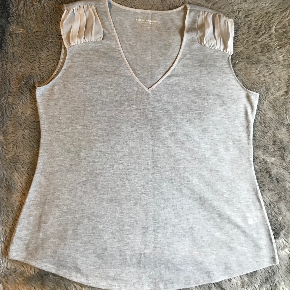 NWOT Soft surroundings Short sleeve shirt